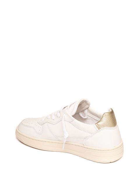 Sneaker court2.0 bianco/platino D.A.T.E. | COURT 2.0 D  VINTAGECALF-WHT/PLT